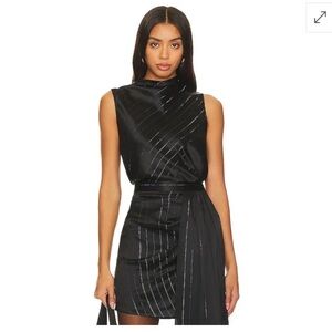 NWT NONCHALANT label Laura satin top XS and M